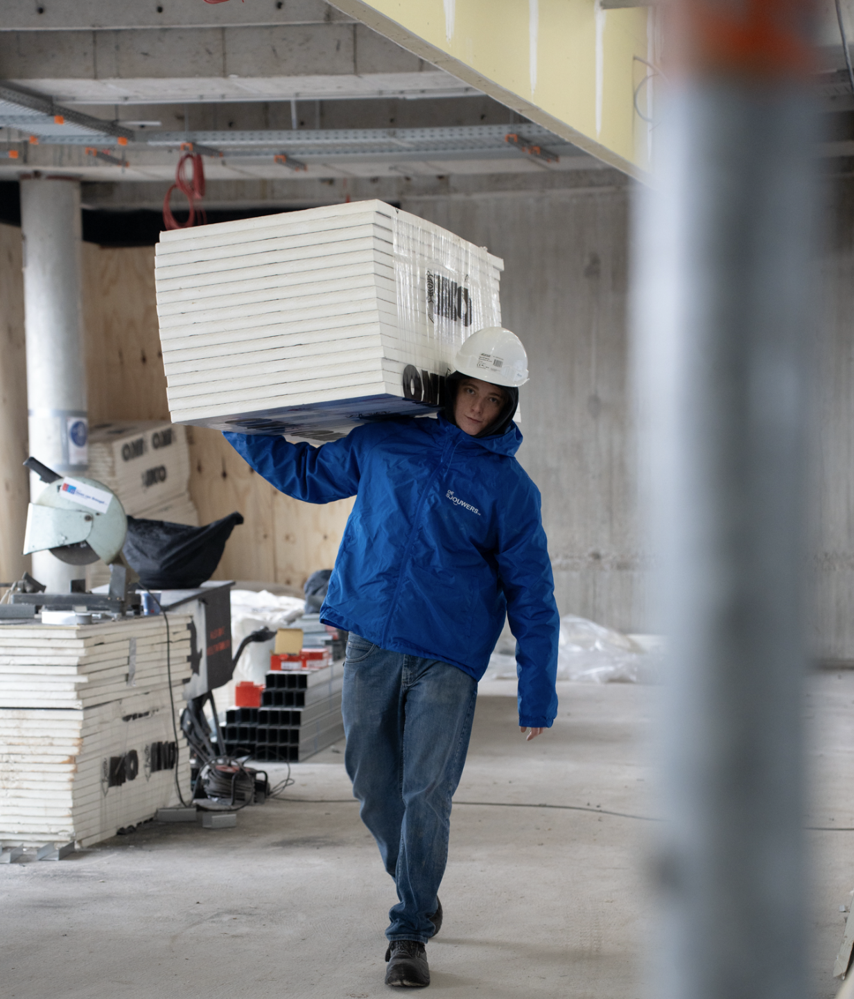Sjouwer zwaar tillen in de bouw